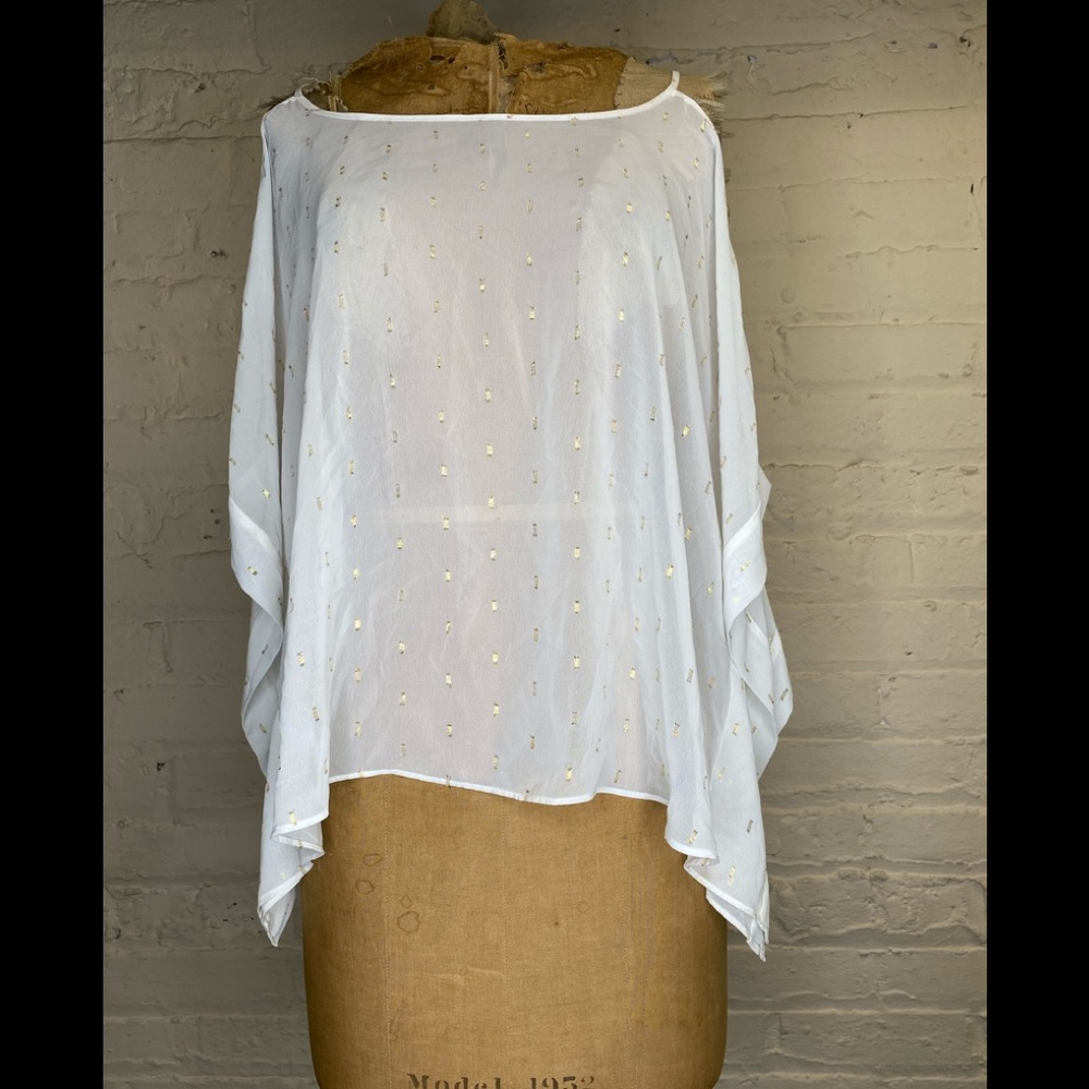 Sheer Cream - white / Gold top